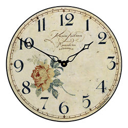 Lascelles Angel Wall Clock, Cream, Dia.36cm